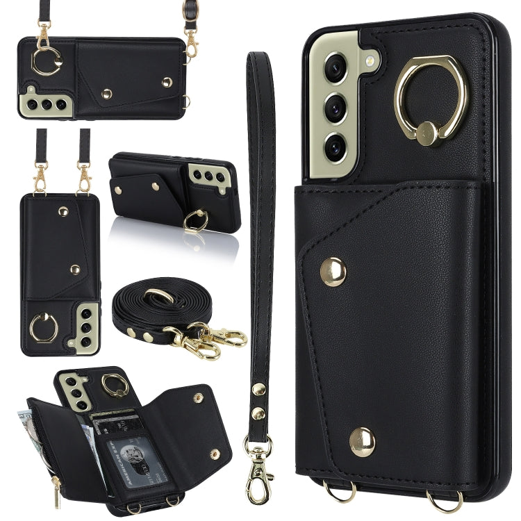 Custodia portafoglio con cerniera per Samsung Galaxy S22 Ultra