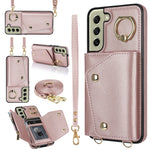 Custodia portafoglio con cerniera per Samsung Galaxy S22 Ultra