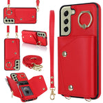 Custodia portafoglio con cerniera per Samsung Galaxy S22 Ultra