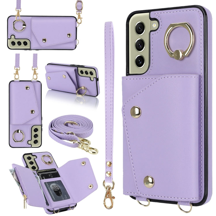 Custodia portafoglio con cerniera per Samsung Galaxy S22 Ultra