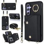 Custodia portafoglio con cerniera per smartphone Samsung Galaxy