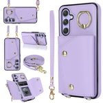 Custodia portafoglio con cerniera per smartphone Samsung Galaxy