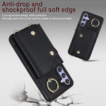 Custodia portafoglio con cerniera per smartphone Samsung Galaxy