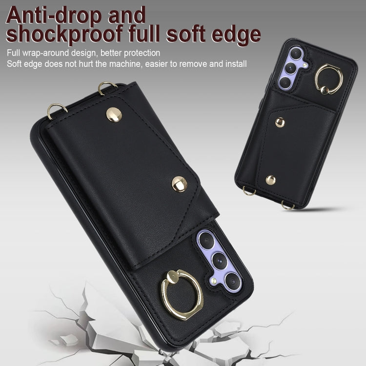 Custodia portafoglio con cerniera per smartphone Samsung Galaxy