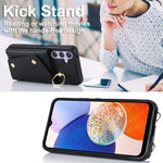 Custodia portafoglio con cerniera per smartphone Samsung Galaxy