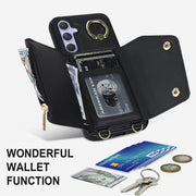 Custodia portafoglio con cerniera per Samsung Galaxy