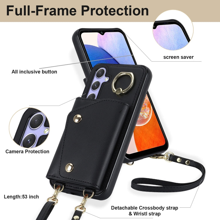 Custodia portafoglio con cerniera per smartphone Samsung Galaxy