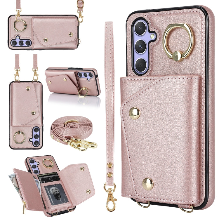 Custodia portafoglio con cerniera per smartphone Samsung Galaxy