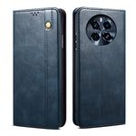 Custodia per telefono in pelle con trama di cavallo pazzo in cera d'olio, For Realme GT 6T 5G Global, For Realme GT 6 5G Global, For Realme C63 / C61, For Realme 12 Pro / 12 Pro+, For Realme GT5 Pro, For Realme 11 5G Global / 11x