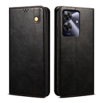 Custodia per telefono in pelle con trama di cavallo pazzo in cera d'olio, For Realme 14 5G Global, For Realme P3 Pro, For Realme 14 Pro+ Global, For Realme 14 Pro Global, For Realme Note 60 4G / C61 4G, For Realme 13 Pro 5G Global