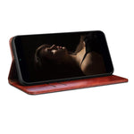 Custodia per telefono in pelle con trama di cavallo pazzo in cera d'olio, For Realme 14 5G Global, For Realme P3 Pro, For Realme 14 Pro+ Global, For Realme 14 Pro Global, For Realme Note 60 4G / C61 4G, For Realme 13 Pro 5G Global