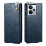 Custodia per telefono in pelle con trama di cavallo pazzo in cera d'olio, For Realme 14 5G Global, For Realme P3 Pro, For Realme 14 Pro+ Global, For Realme 14 Pro Global, For Realme Note 60 4G / C61 4G, For Realme 13 Pro 5G Global