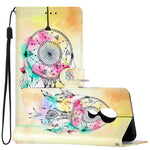 Custodia per telefono in pelle con disegno colorato, For Motorola Moto G7 Power
