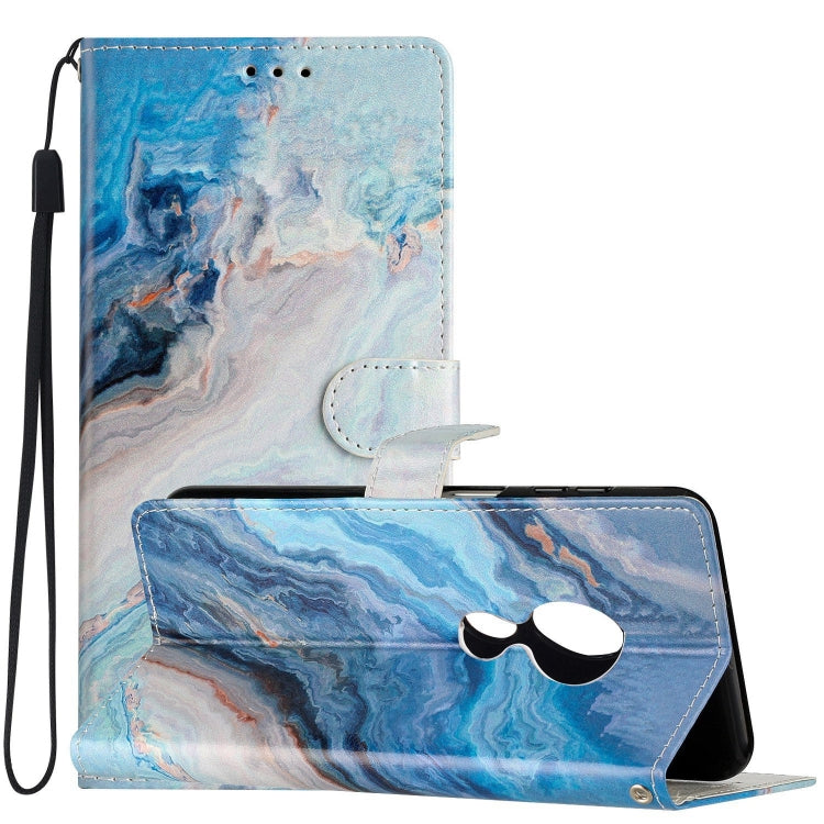 Custodia per telefono in pelle con disegno colorato, For Motorola Moto G7 Power
