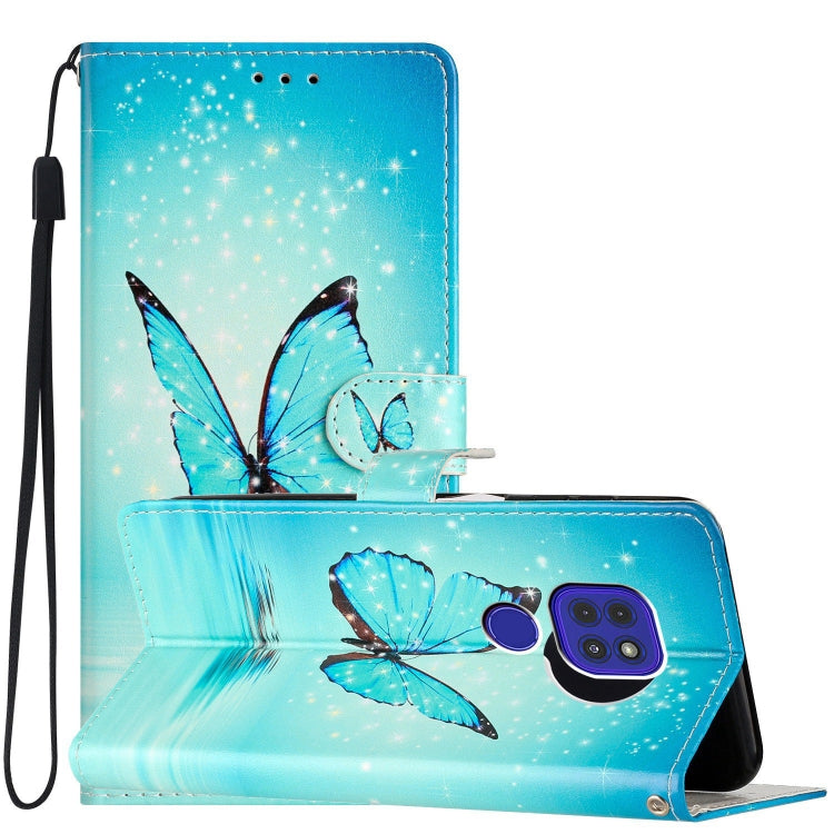 Custodia per telefono in pelle con disegno colorato, For Motorola Moto G9 / G9 Play, For Motorola Moto One Action