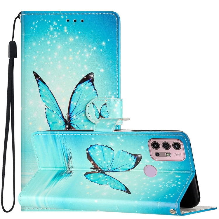 Custodia per telefono in pelle con disegno colorato, For Motorola Moto G10 / G30, For Motorola Moto G50