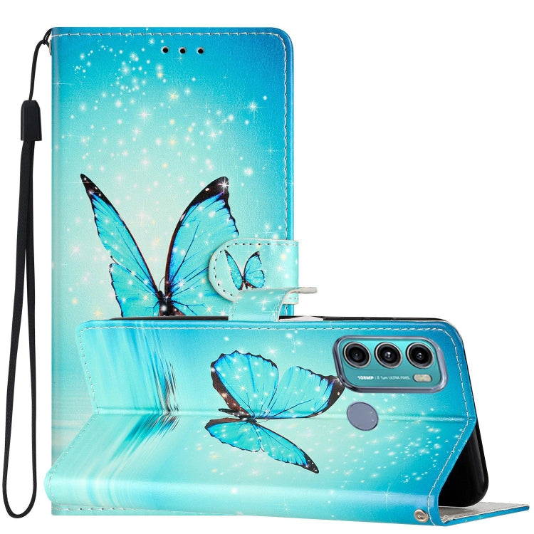 Custodia per telefono in pelle con disegno colorato, For Motorola Moto G60, For Motorola Moto G20