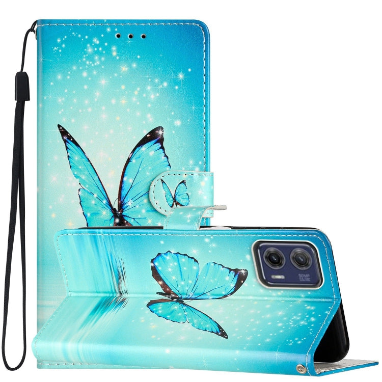 Custodia per telefono in pelle con disegno colorato, For Motorola Moto G73, For Motorola Moto E22