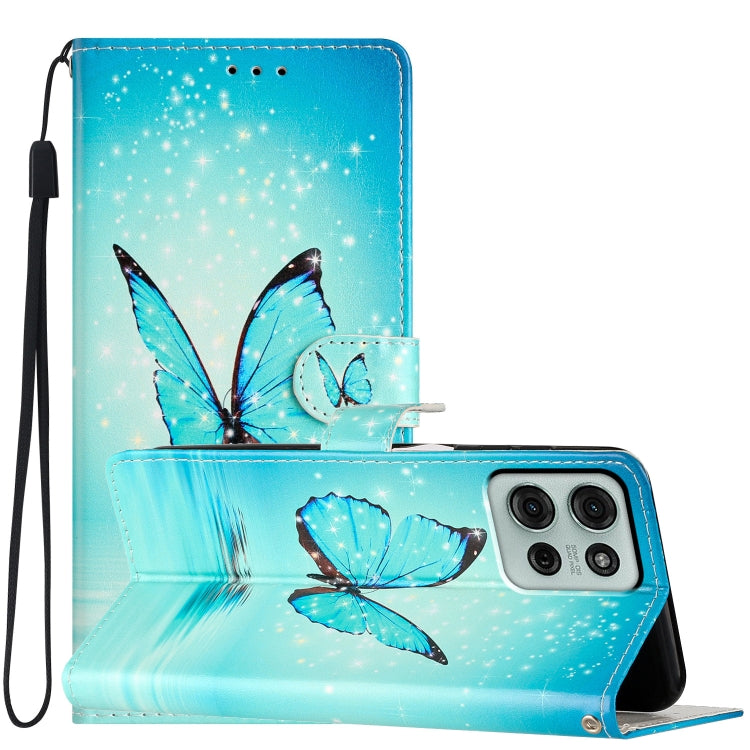 Custodia per telefono in pelle con disegno colorato, For Motorola Moto G75 5G, For Motorola Moto G35