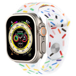 Cinturino in silicone con gocce di pioggia arcobaleno, For Apple Watch Ultra 49mm, For Apple Watch SE 2023 44mm