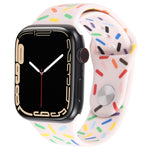 Cinturino in silicone con gocce di pioggia arcobaleno, For Apple Watch 2 42mm, For Apple Watch 2 38mm