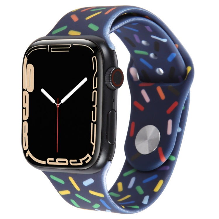 Cinturino in silicone con gocce di pioggia arcobaleno, For Apple Watch 42mm, For Apple Watch 38mm