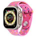 Cinturino in silicone con gocce di pioggia arcobaleno, For Apple Watch 8 41mm, For Apple Watch SE 2023 40mm
