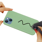 Custodia per telefono in silicone tinta unita, For iPhone 15