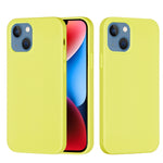Custodia per telefono in silicone tinta unita, For iPhone 15