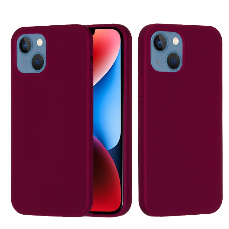 Custodia per telefono in silicone tinta unita, For iPhone 15