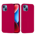 Custodia per telefono in silicone tinta unita, For iPhone 15 Pro, For iPhone 15 Plus