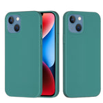 Custodia per telefono in silicone tinta unita, For iPhone 15 Pro, For iPhone 15 Plus