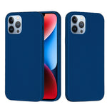 Custodia per telefono in silicone tinta unita, For iPhone 15 Pro, For iPhone 15 Plus