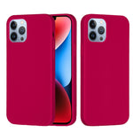 Custodia per telefono in silicone tinta unita, For iPhone 15 Pro, For iPhone 15 Plus