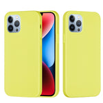 Custodia per telefono in silicone tinta unita, For iPhone 15 Pro, For iPhone 15 Plus