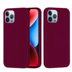 Custodia per telefono in silicone tinta unita, For iPhone 15 Pro, For iPhone 15 Plus