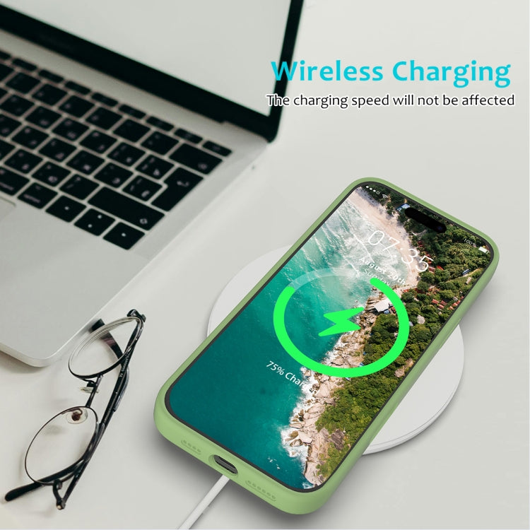 Custodia per telefono in silicone tinta unita, For iPhone 16 Pro, For iPhone 16 Plus