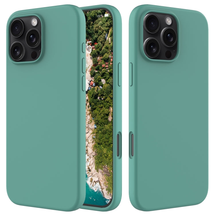 Custodia per telefono in silicone tinta unita, For iPhone 16 Pro, For iPhone 16 Plus