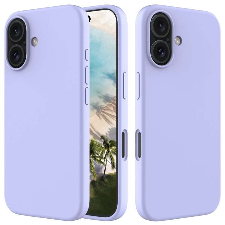 Custodia per telefono in silicone tinta unita, For iPhone 16 Pro, For iPhone 16 Plus