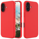Custodia per telefono in silicone tinta unita, For iPhone 16 Pro, For iPhone 16 Plus