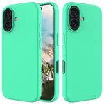Custodia per telefono in silicone tinta unita, For iPhone 16 Pro, For iPhone 16 Plus