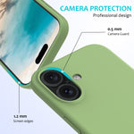 Custodia per telefono in silicone tinta unita, For iPhone 16, For iPhone 15 Pro Max