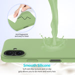 Custodia per telefono in silicone tinta unita, For iPhone 16, For iPhone 15 Pro Max