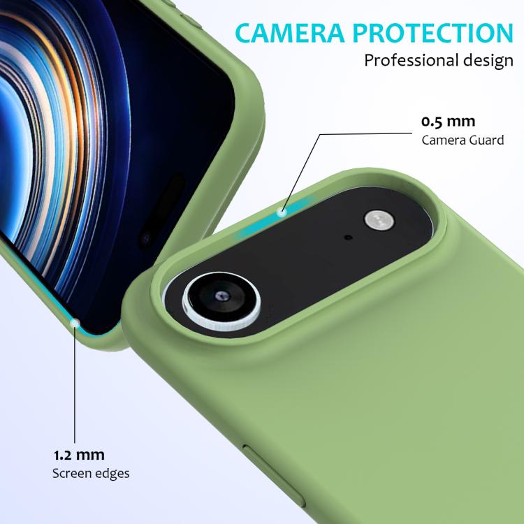 Custodia per telefono in silicone tinta unita, For iPhone Air, For iPhone 16 Pro Max