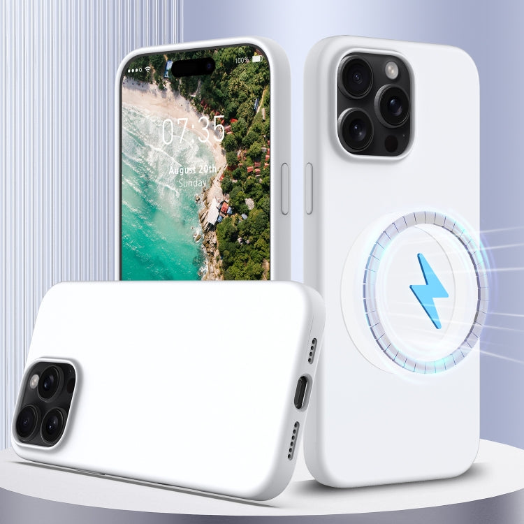 Custodia per telefono Magsafe in silicone antiurto, For iPhone 16 Pro, For iPhone 16 Plus