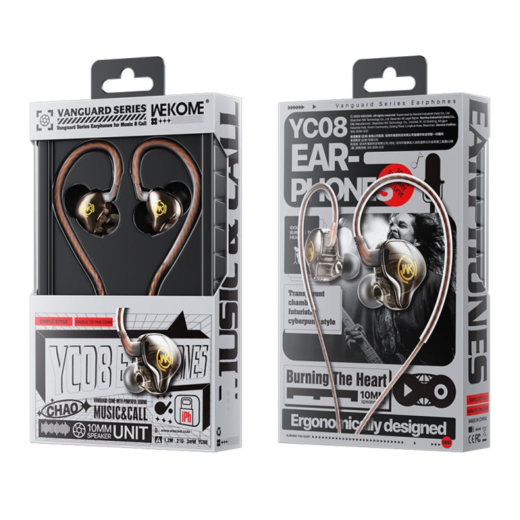 Auricolare cablato WK YC08 8 Pin 1,2 m trasparente