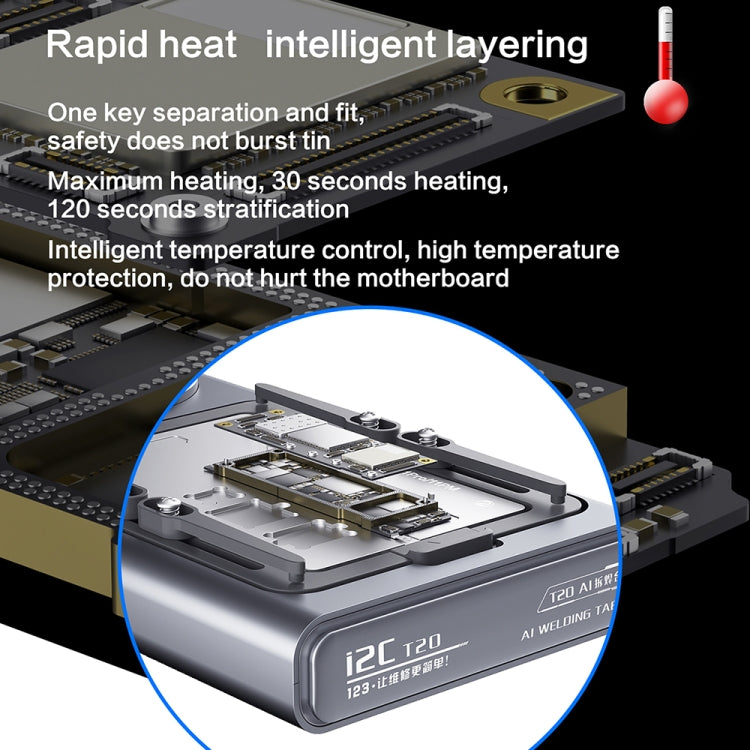 Piattaforma di riscaldamento a strati intermedi della scheda madre intelligente i2C T20, i2C T20