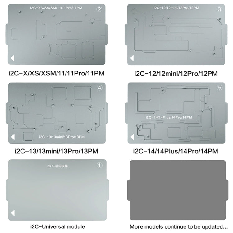 Piattaforma di riscaldamento a strati centrali per scheda madre intelligente i2C T20 per iPhone serie X-13, i2C T20 For iPhone X-13 Series