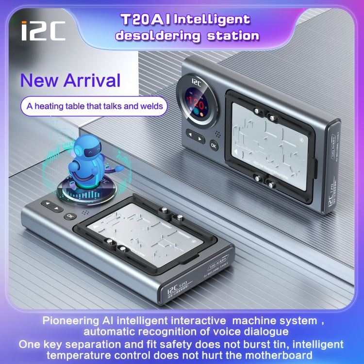 Piattaforma di riscaldamento a strati centrali per scheda madre intelligente i2C T20 per iPhone serie X-13, i2C T20 For iPhone X-13 Series