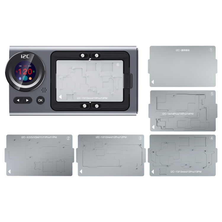 Piattaforma di riscaldamento a strati centrali per scheda madre intelligente i2C T20 per iPhone serie X-14, i2C T20 For iPhone X-14 Series